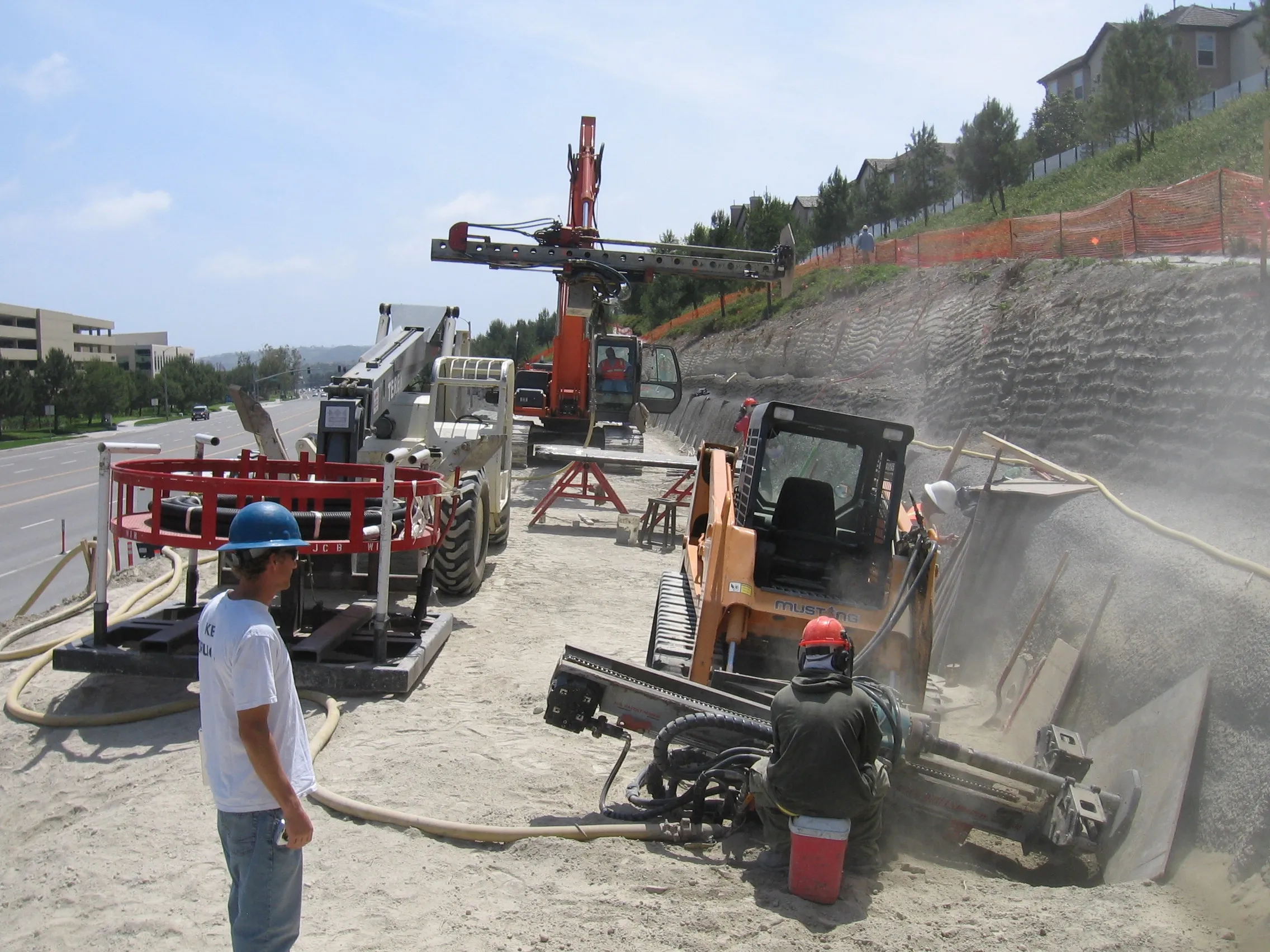Hillside grading and stabilization at Aliso Viejo