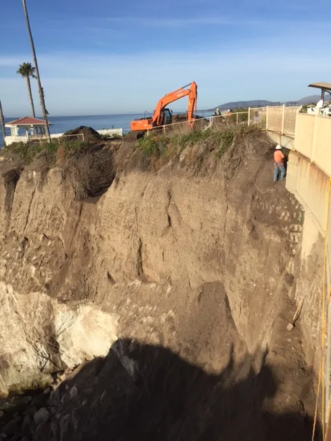 Area 9 bluff work