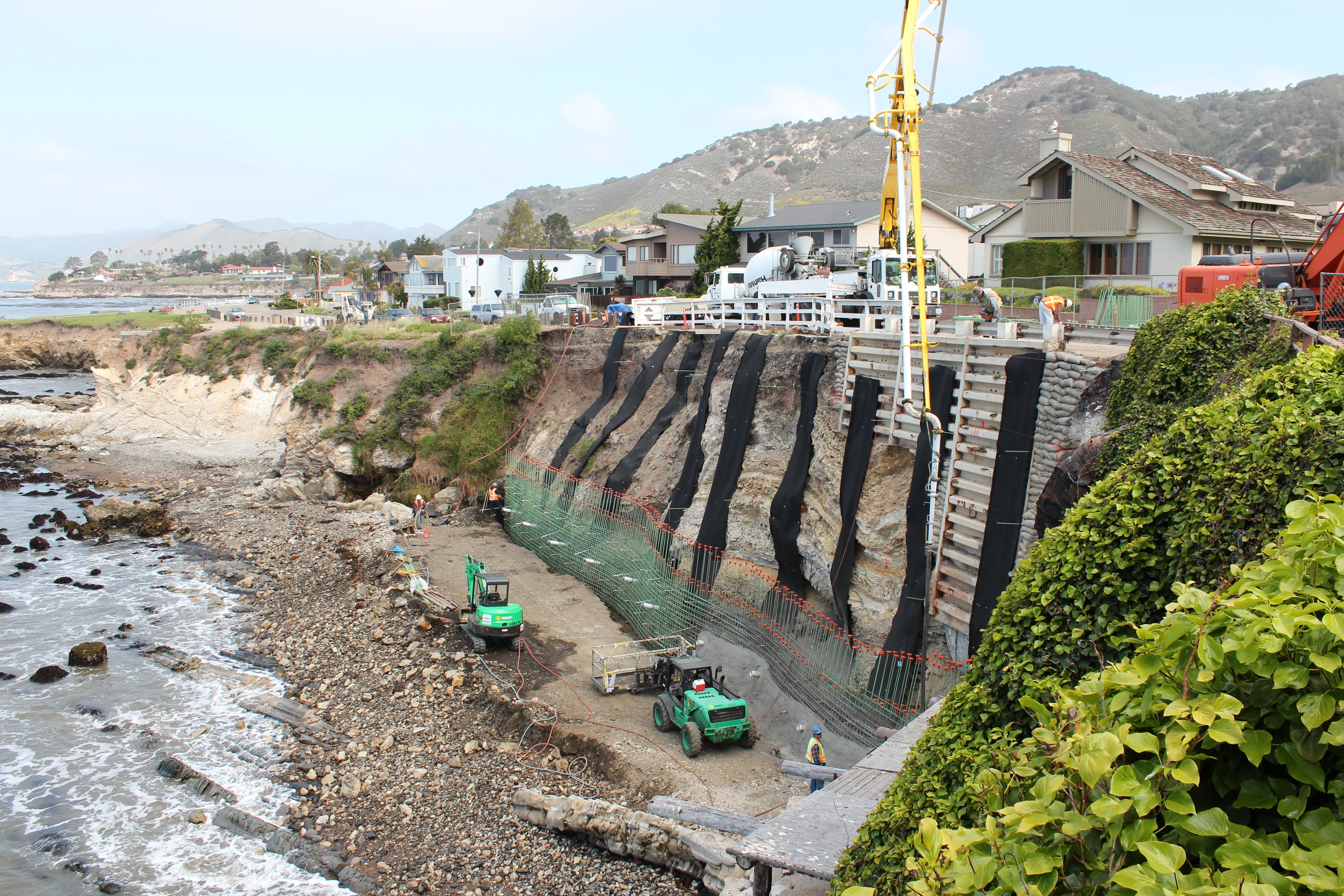 Shell Beach Bluff and Retaining Wall Stabilization