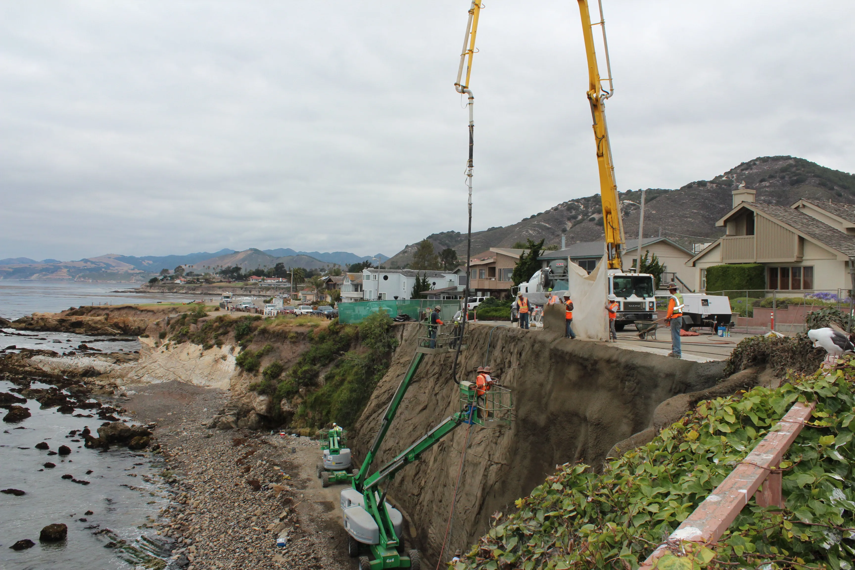 Shell Beach retaining wall