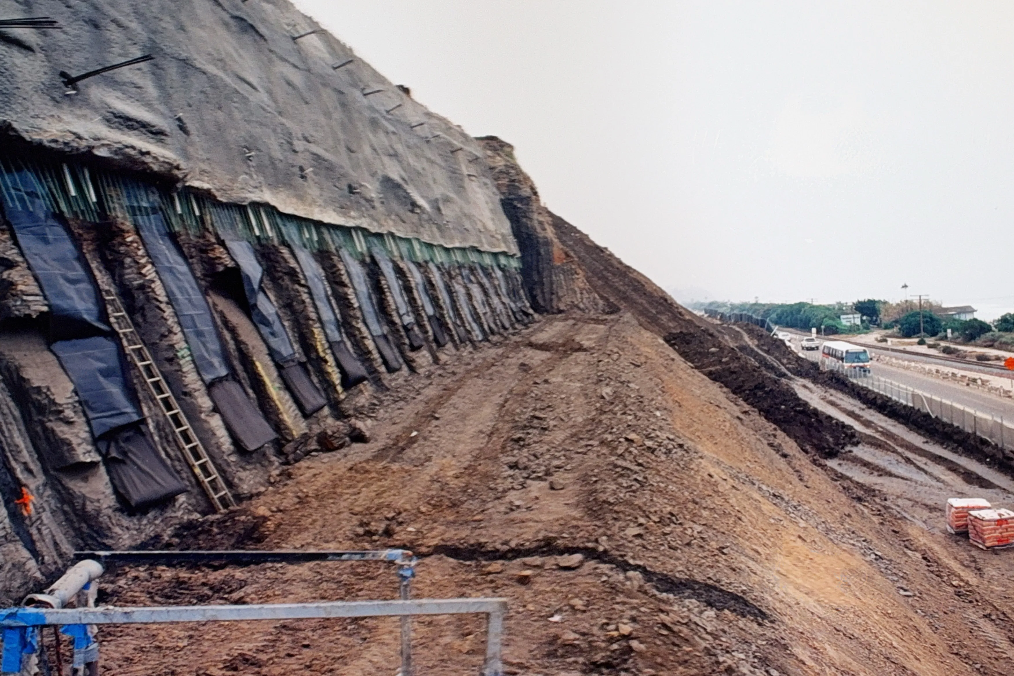 Shotcrete and stabilization wall