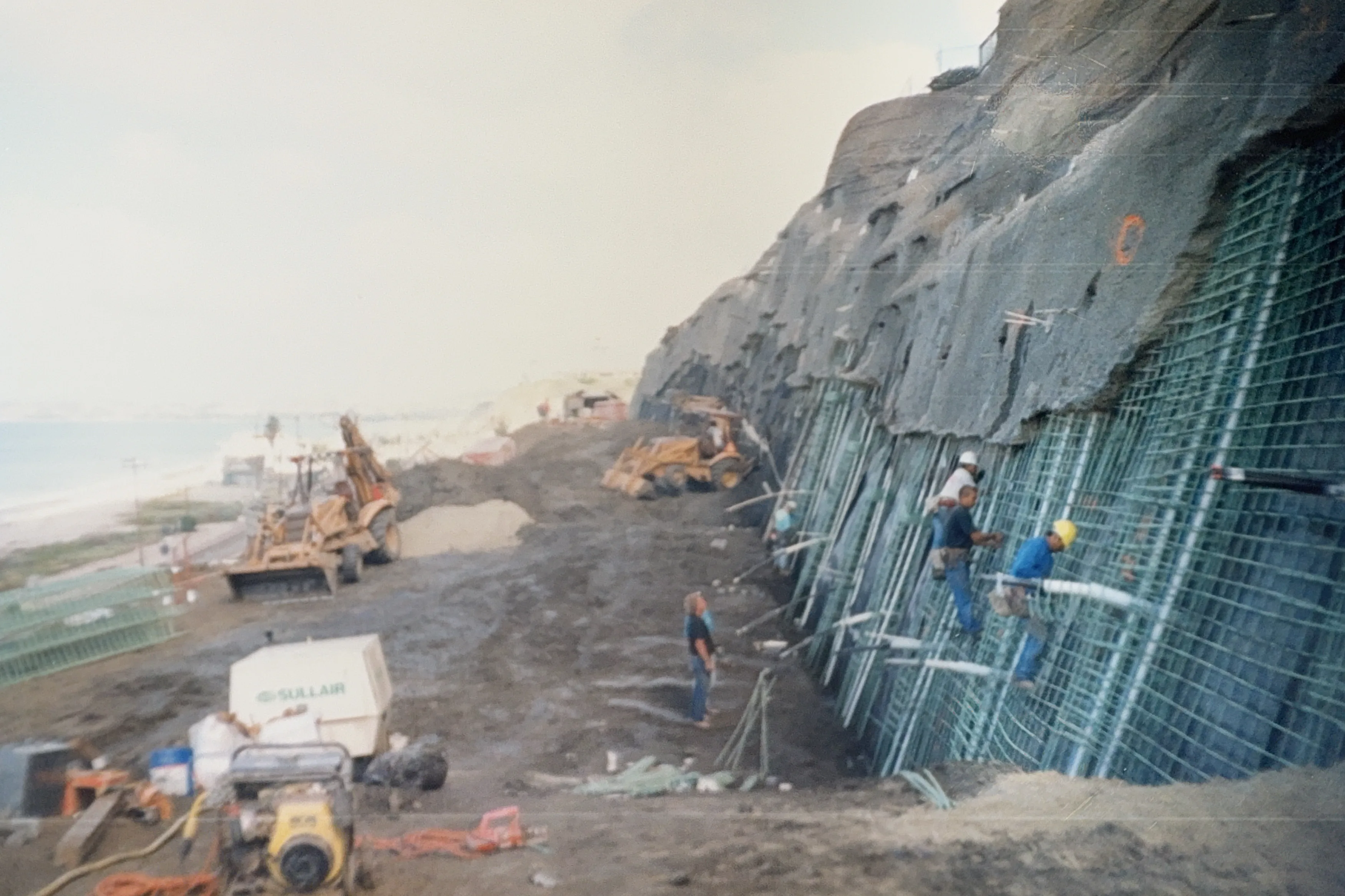 Shorecliff hillside stabilization work