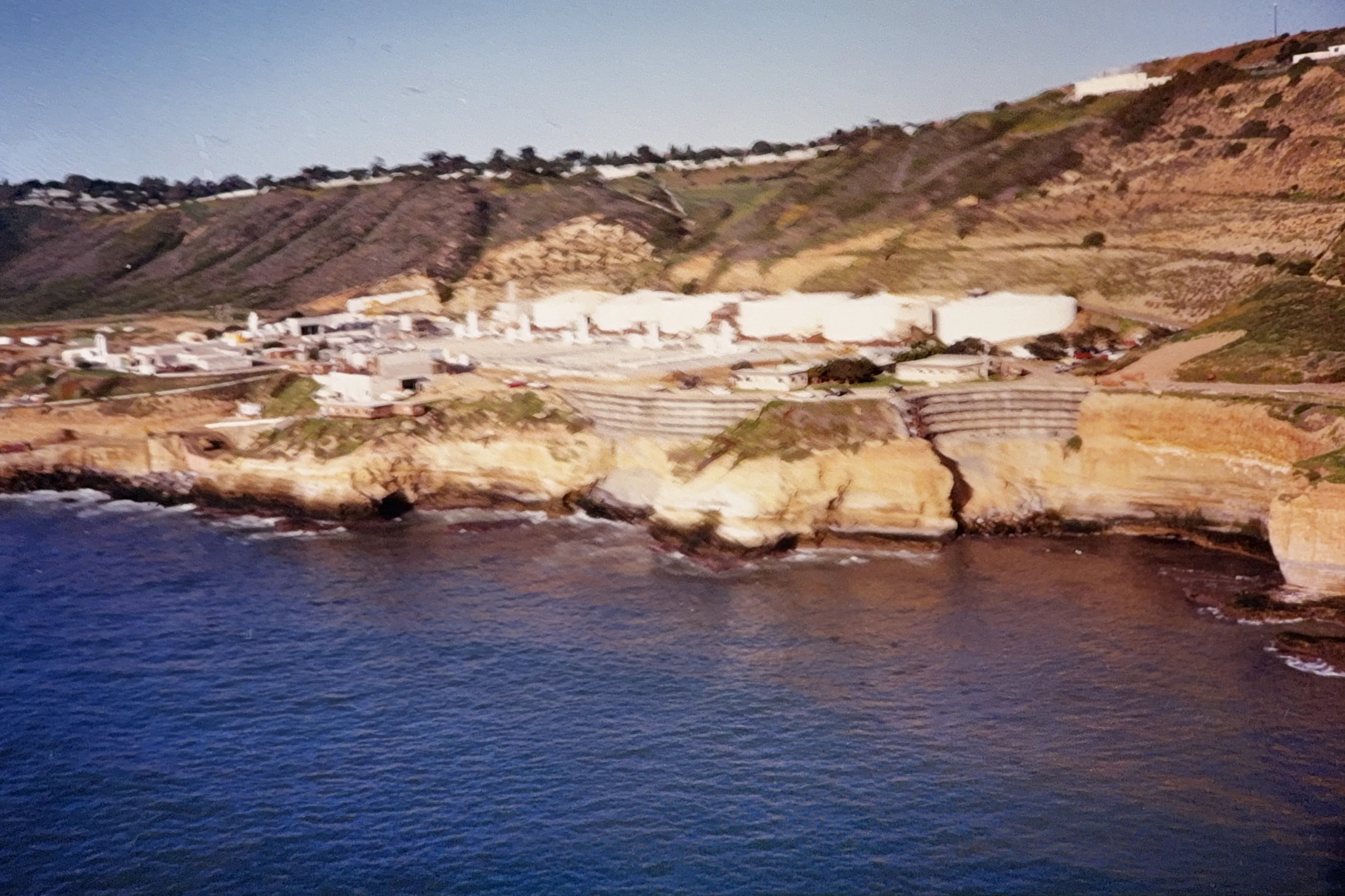 Point Loma bluff reinforcement construction
